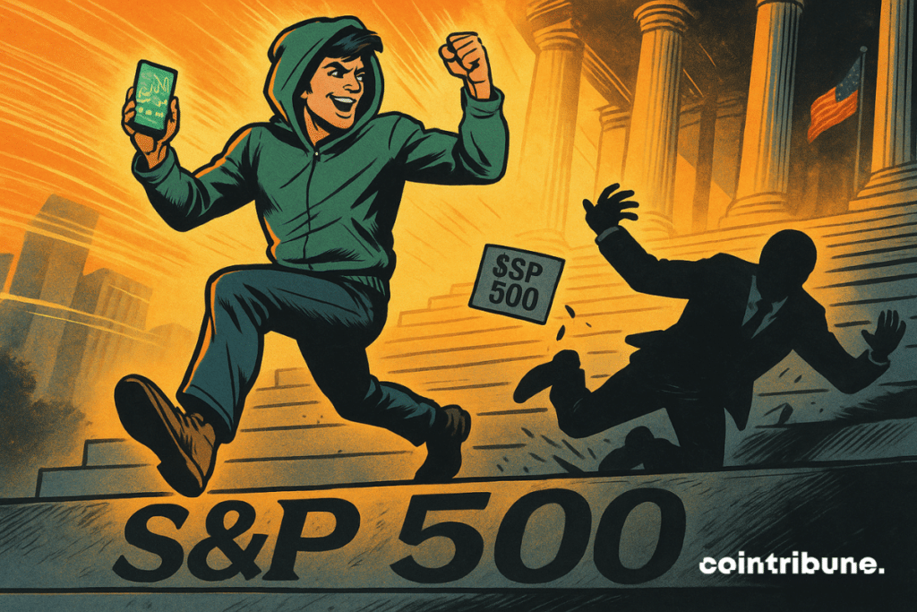 A Robinhood sobe os degraus de Wall Street após entrar no S&P 500, enquanto a Strategy tropeça.