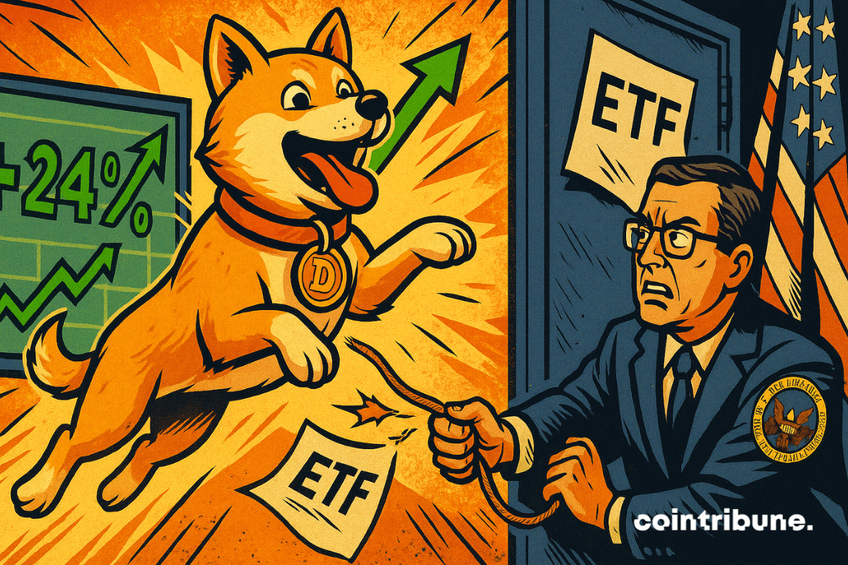 Le Shiba Inu Dogecoin bondit, échappant à la SEC, tandis que le cours explose malgré le blocage de l’ETF.
