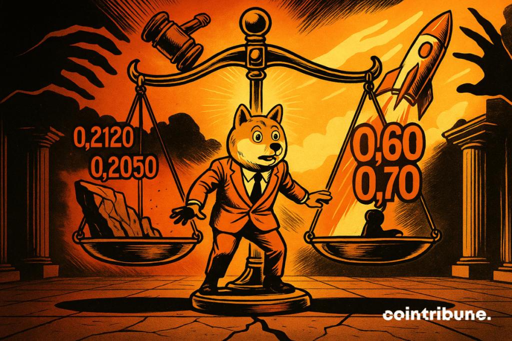 La crypto Dogecoin suspendu entre chute vertigineuse et envolée explosive