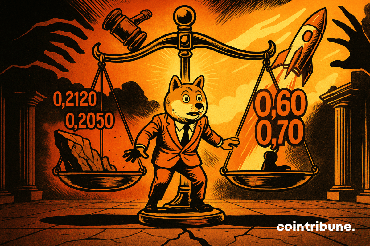 La crypto Dogecoin suspendu entre chute vertigineuse et envolée explosive