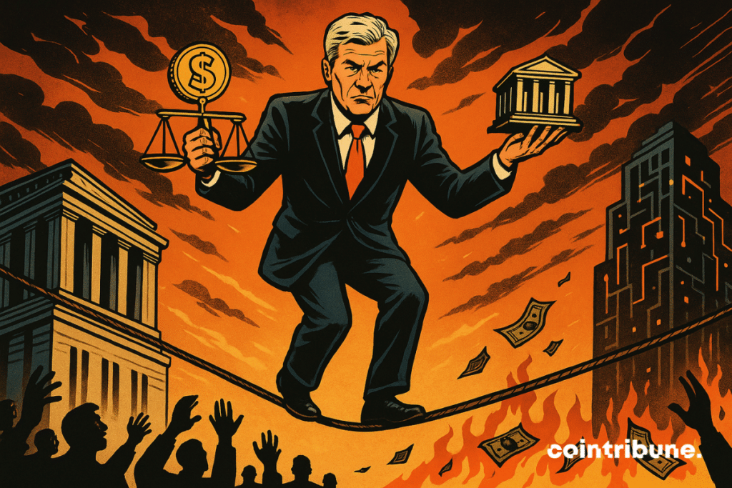 Économie : Banquier en équilibre, stablecoin et finance classique en tension brûlante