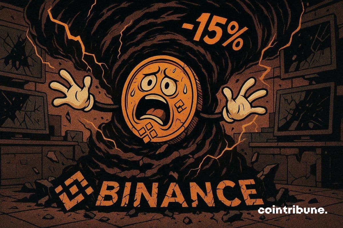 La crypto BNB dans un vortex qui le fait chuter de -15 %.