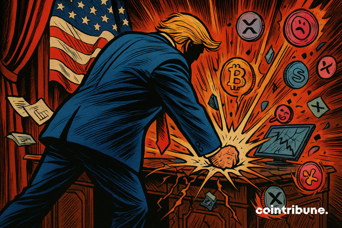 Trump triggers a crypto earthquake by slamming the table.