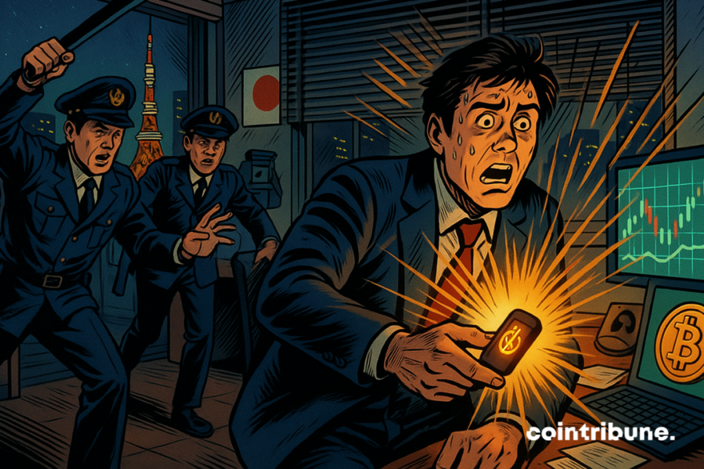 Japanese police raid crypto office, man caught with Bitcoin wallet amid insider trading bust.