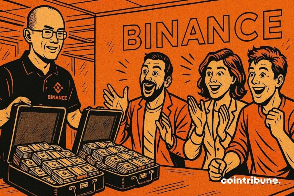 L’ex CEO de Binance, qui offre 400 millions de dollars de dédommagements supplémentaires aux traders touchés par le récent krach crypto.
