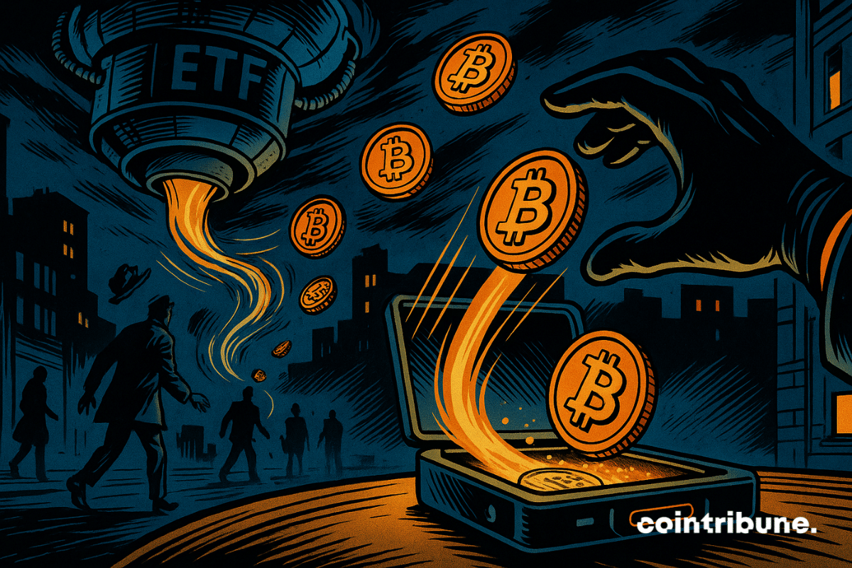 Silent crypto storm: ETFs suck up Bitcoin without warning