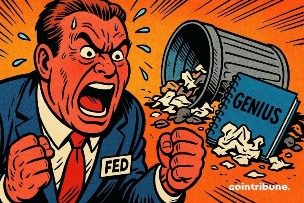 A Fed official is angry about the Genius stablecoin law, which ends up in the trash.