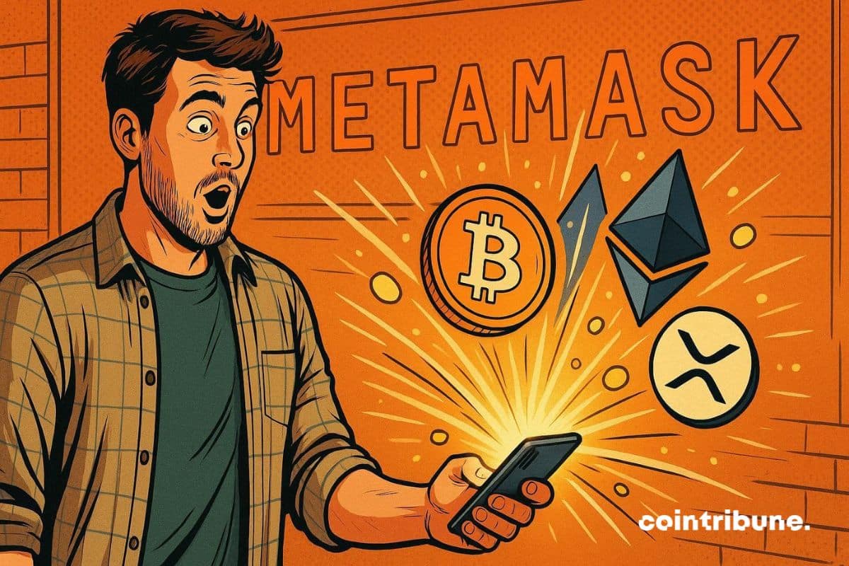 Um investidor em criptomoedas da MetaMask que testa os Perps no seu celular.
