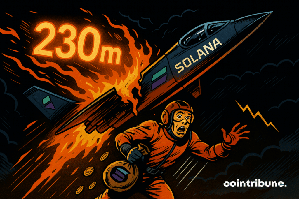 Solana crypto jet in flames, panicked pilot crashes with tokens lost