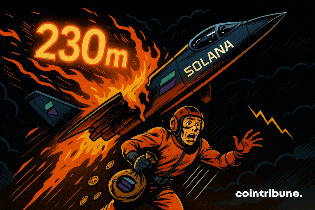 Solana crypto jet in flames, panicked pilot crashes with tokens lost