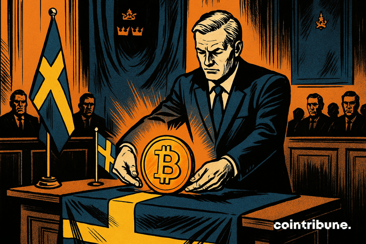 Député suédois dépose un bitcoin sur un autel national