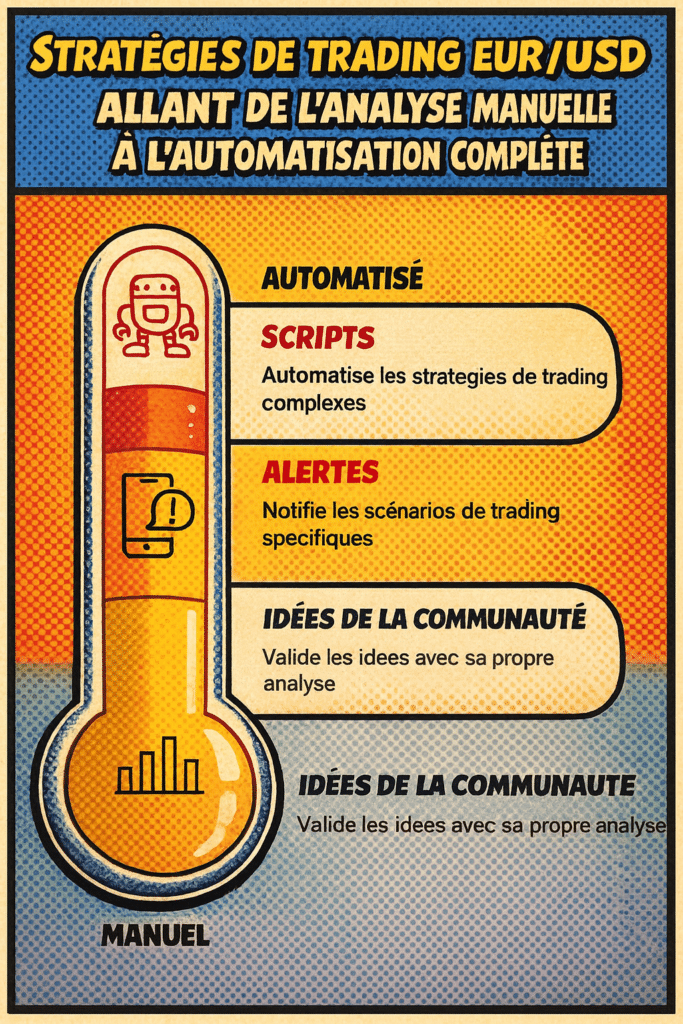 Développer une stratégie avancée sur EUR/USD avec TradingView