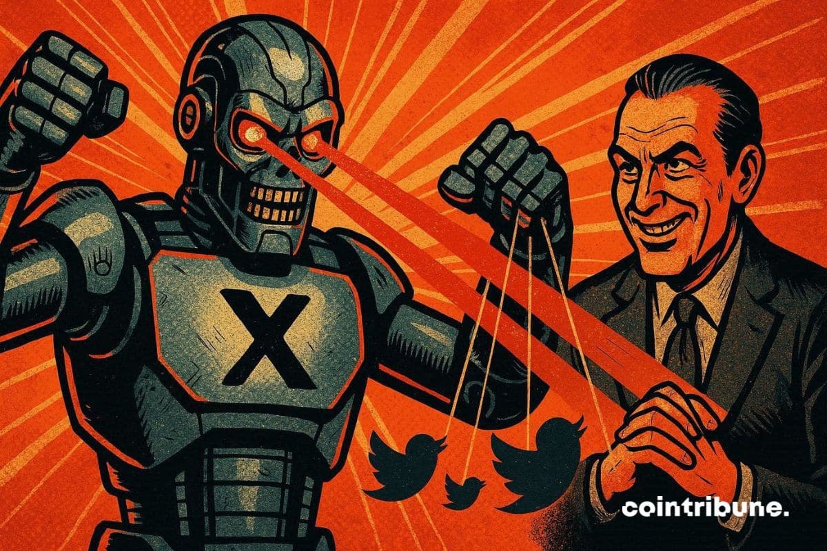 Elon Musk's Grok AI that controls discussions on X.