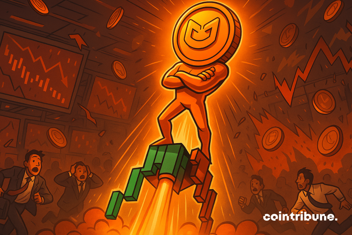 O super-herói MON token dispara em alta em meio a mercados em queda e traders em pânico.