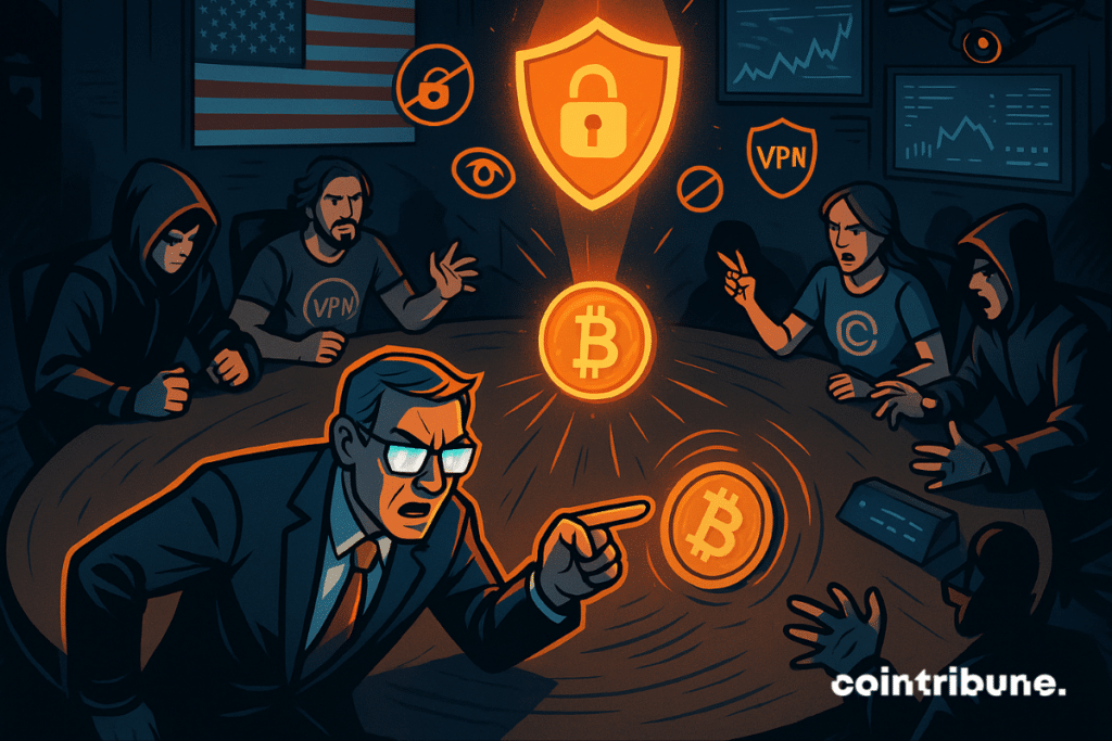 Une table ronde crypto où régulateurs et hackers s'affrontent sur la vie privée, la surveillance et le pouvoir.