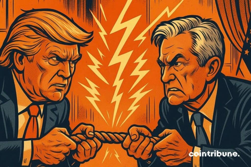 Donald Trump y Jerome Powell protagonizaron un tira y afloja, visiblemente nerviosos, provocando incertidumbre en el mercado de cripto.