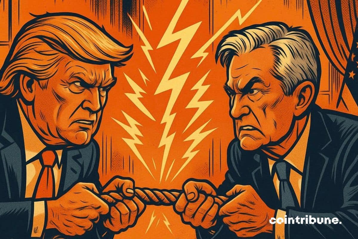 Donald Trump y Jerome Powell protagonizaron un tira y afloja, visiblemente nerviosos, provocando incertidumbre en el mercado de cripto.