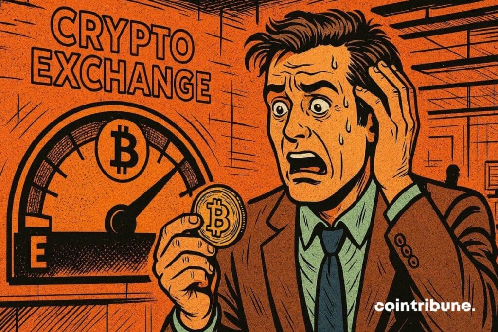 Un investisseur bitcoin devant un indice de peur extrêmement bas.