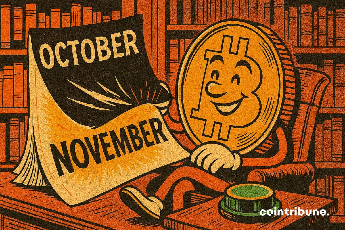 Le bitcoin qui tourne la page d’octobre pour entre dans celle de novembre.