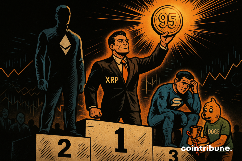 XRP triumphs on the podium, Dogecoin and Solana fall from grace