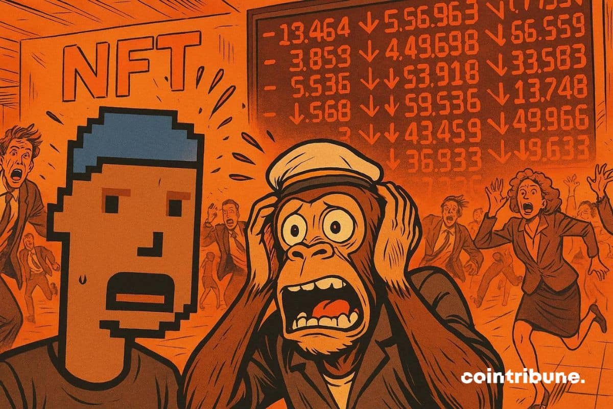 Les NFT CryptoPunks et le Bored Ape Yacht Club qui sont choqués devant la chute du marché en novembre 2025.