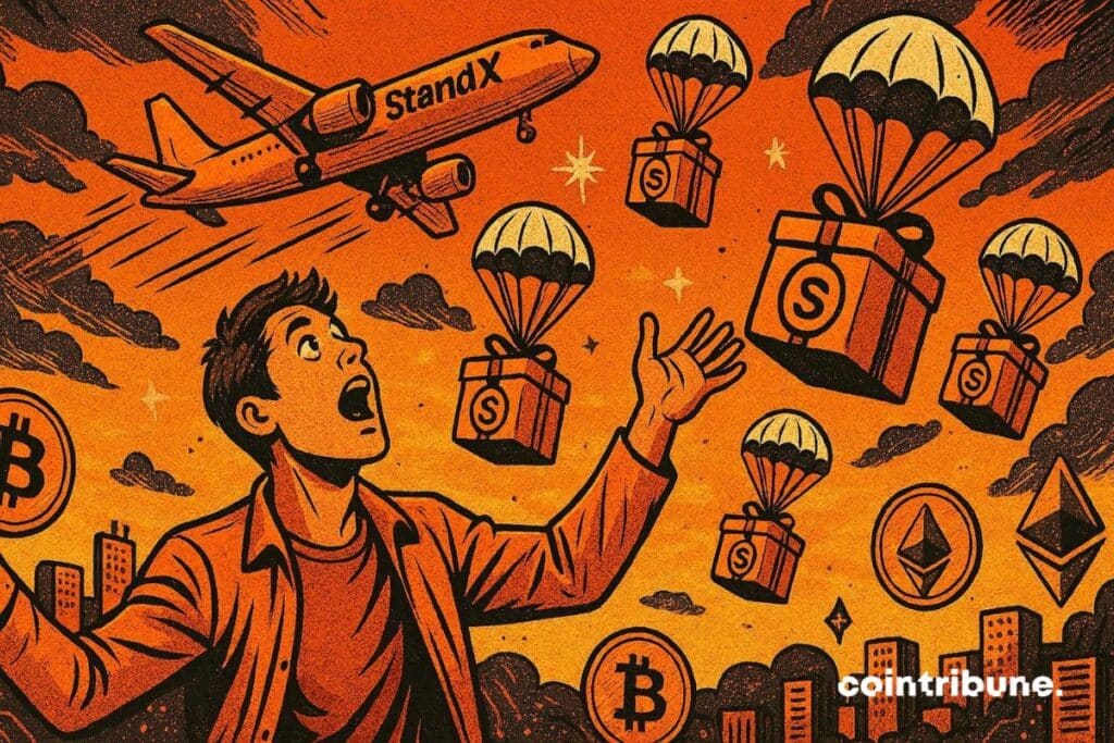 Un investisseur crypto qui tente d’avoir un AirDrop de StandX.