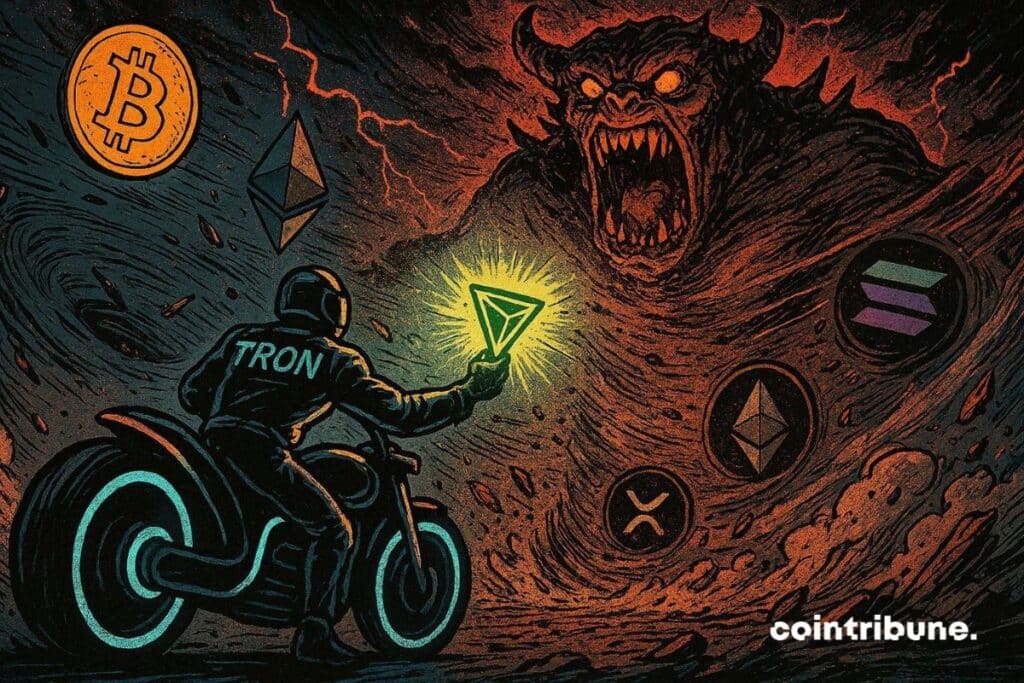 TRON, with its TRX crypto in hand, is challenging the market monster.