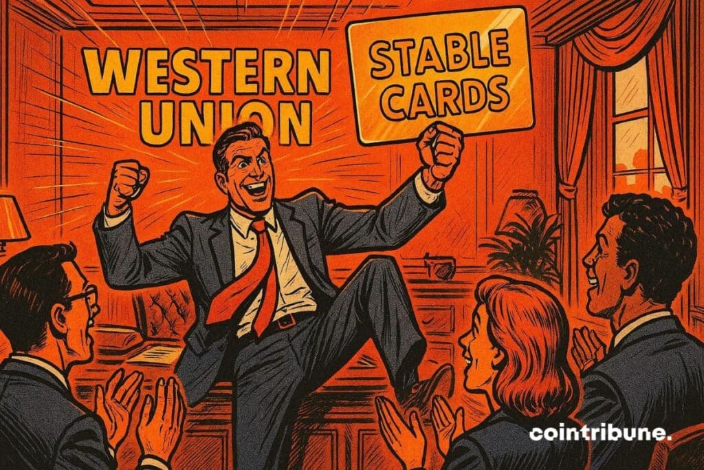 Un dirigeant de Western Union heureux de présenter une « stable cards » dans son projet de stablecoin contre l’inflation.