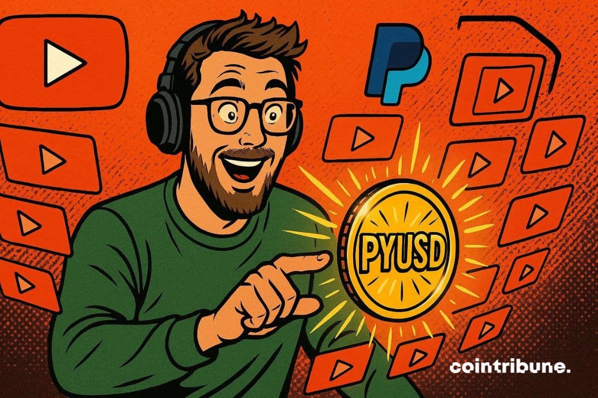 An American YouTube creator who receives payment in PYUSD, PayPal's stablecoin.
