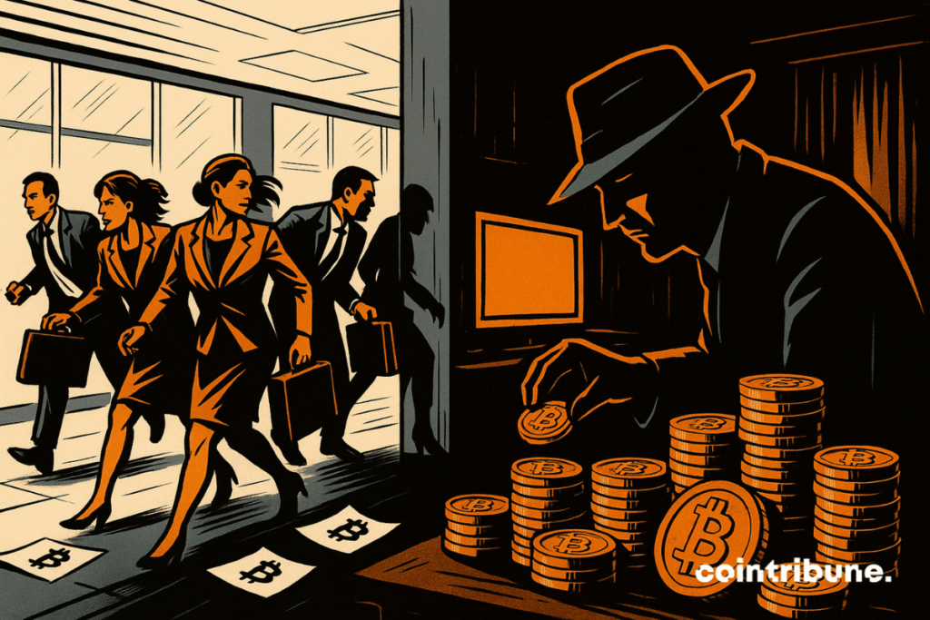 Éxodo corporativo, acumulación secreta de Bitcoin en las sombras