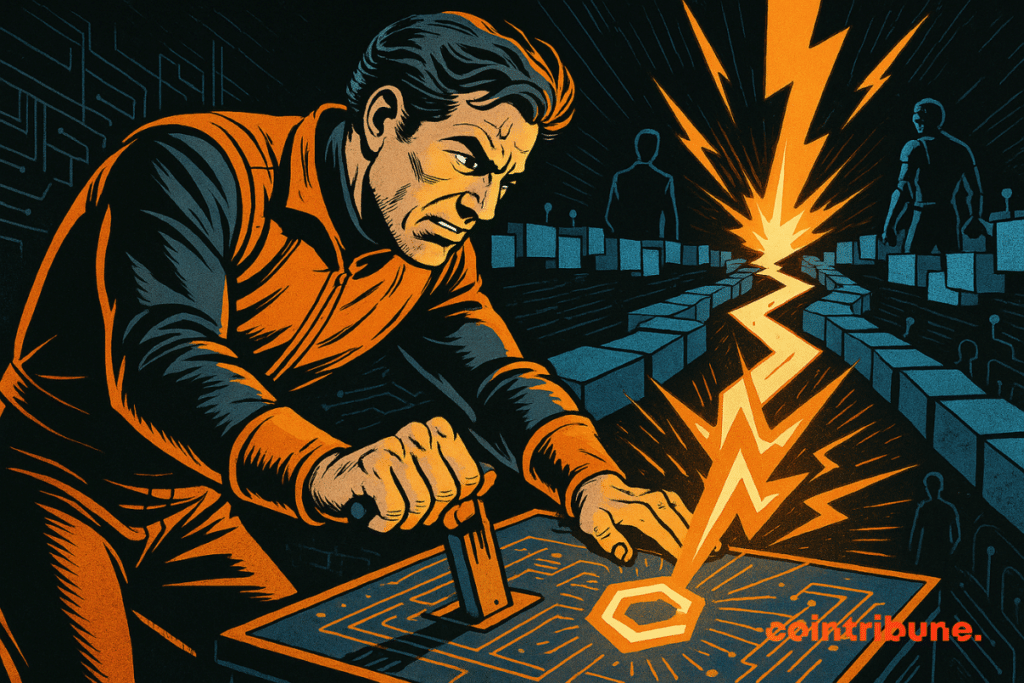 An engineer triggers a crypto fork using energy leverage