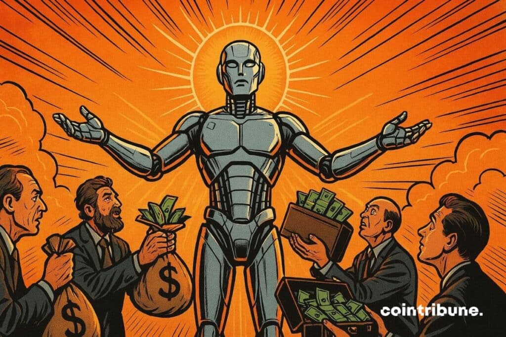 Une IA en sauveur qui reçoit d’énormes quantités d’argent des fonds privés.