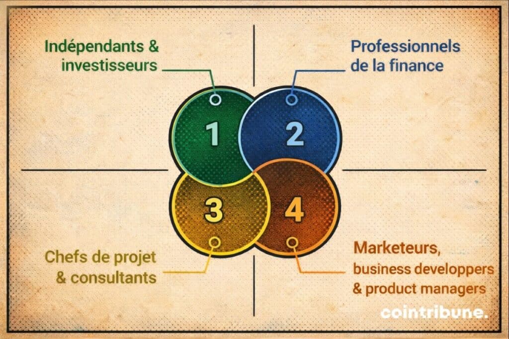 Quelques exemples de profils pouvant réussir leur reconversion grâce à une formation blockchain d'Alyra