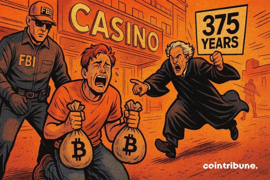 Un jeune homme en arrestation pour fraude crypto et risque 375 ans de prison.