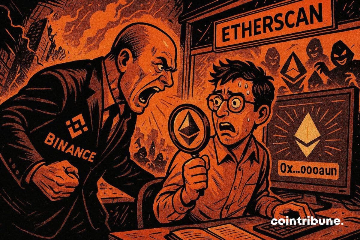 CZ qui critique Etherscan pour l’explosion des attaques de poisoning sur Ethereum.