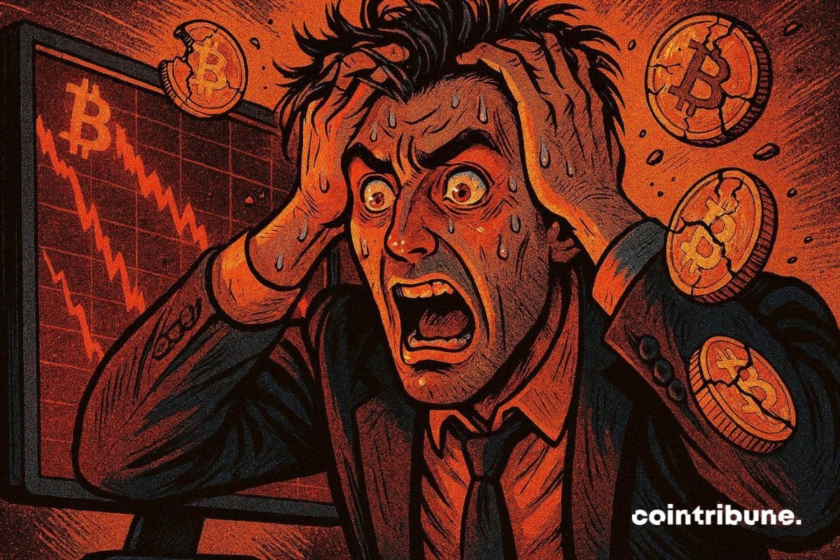 A Bitcoin investor horrified by the fall of BTC.