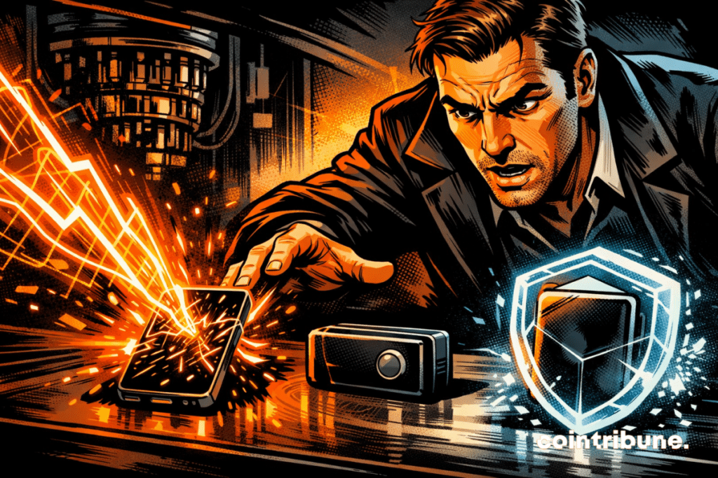 Analyst facing three wallets, one attacked, one protected.