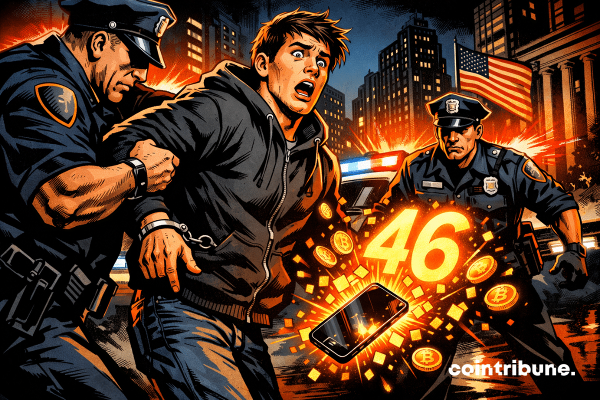 Arrestation choc autour d’un vol crypto à 46 millions de dollars.