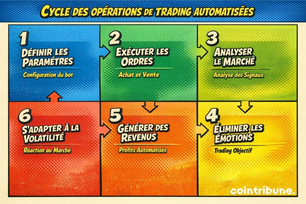 Aperçu des principales étapes à suivre pour automatiser une opération de trading