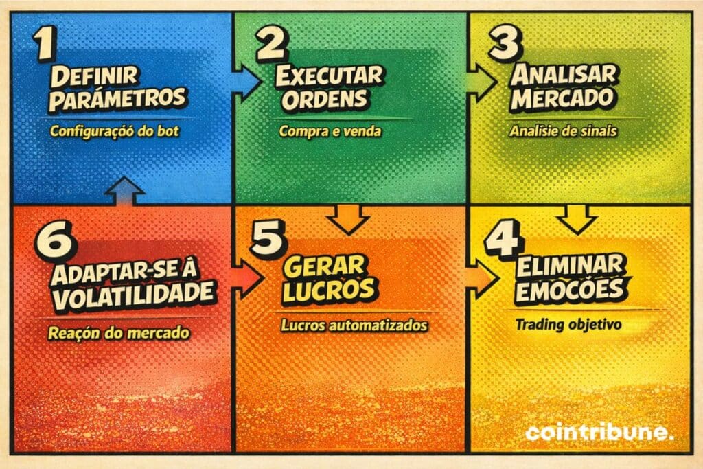 Visão geral das principais etapas para automatizar uma operação de trading