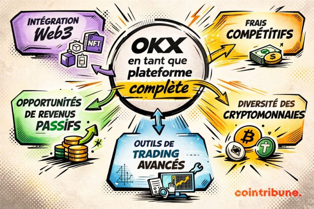 Caractéristiques de l'offre du CEX OKX