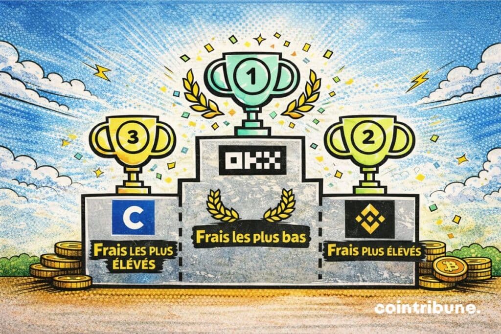 Classement des exchanges crypto en fonction de leur niveau de tarification.