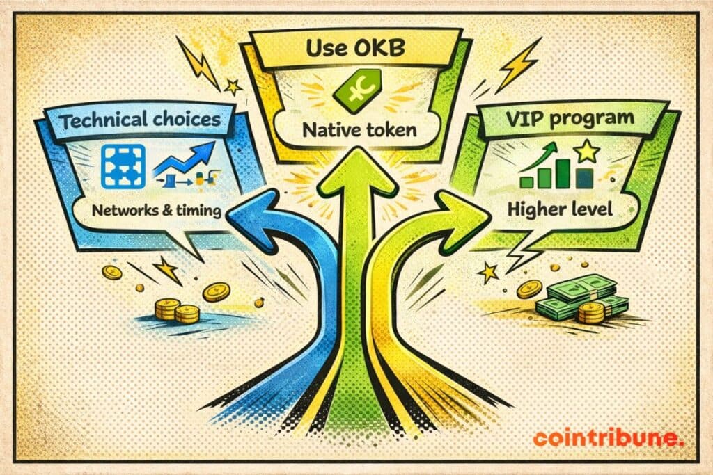 Three ways to reduce fees borne on the OKX exchange