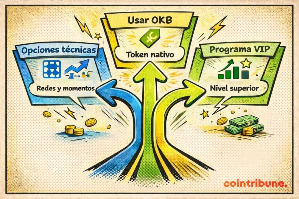 Tres formas de reducir las comisiones en el exchange OKX