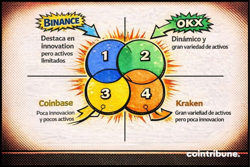 OKX vs la competencia: oferta de activos e innovación.
