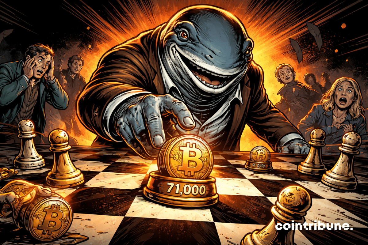 Une baleine stratège avance un Bitcoin pendant la panique des investisseurs crypto