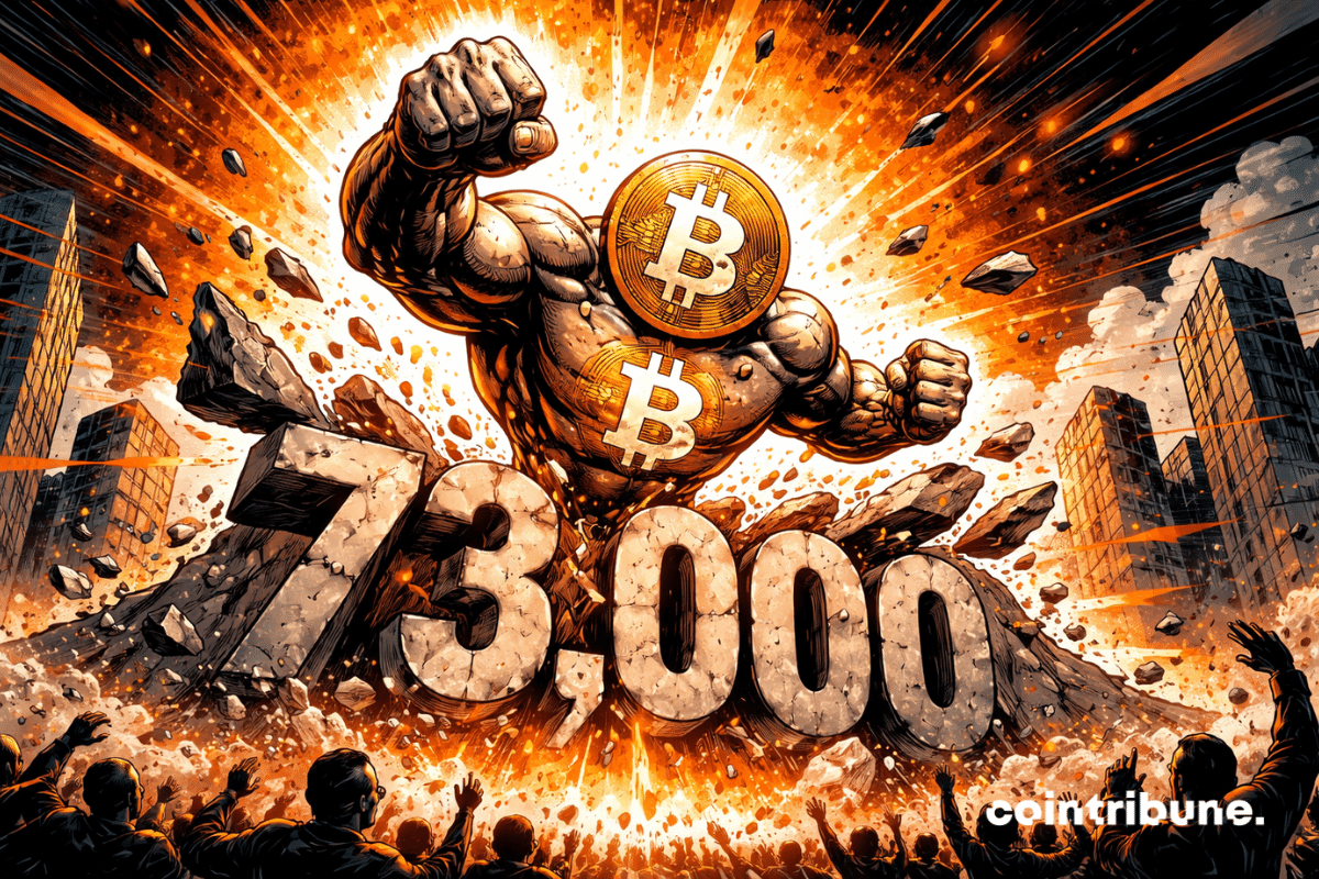 Bitcoin franchit les 73 000 dollars, les acheteurs reprennent la main