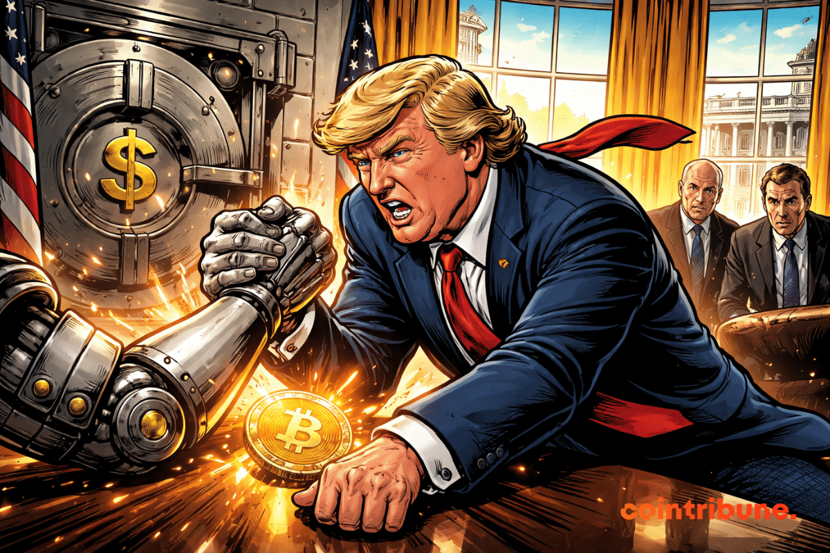 Trump affronte banques mécaniques autour d’une crypto dans le Bureau Ovale