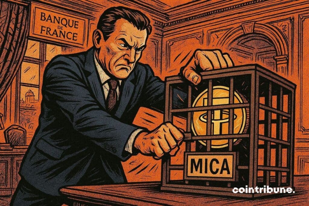 The Governor of the Bank of France who puts the Tether stablecoin in a MiCA cage.