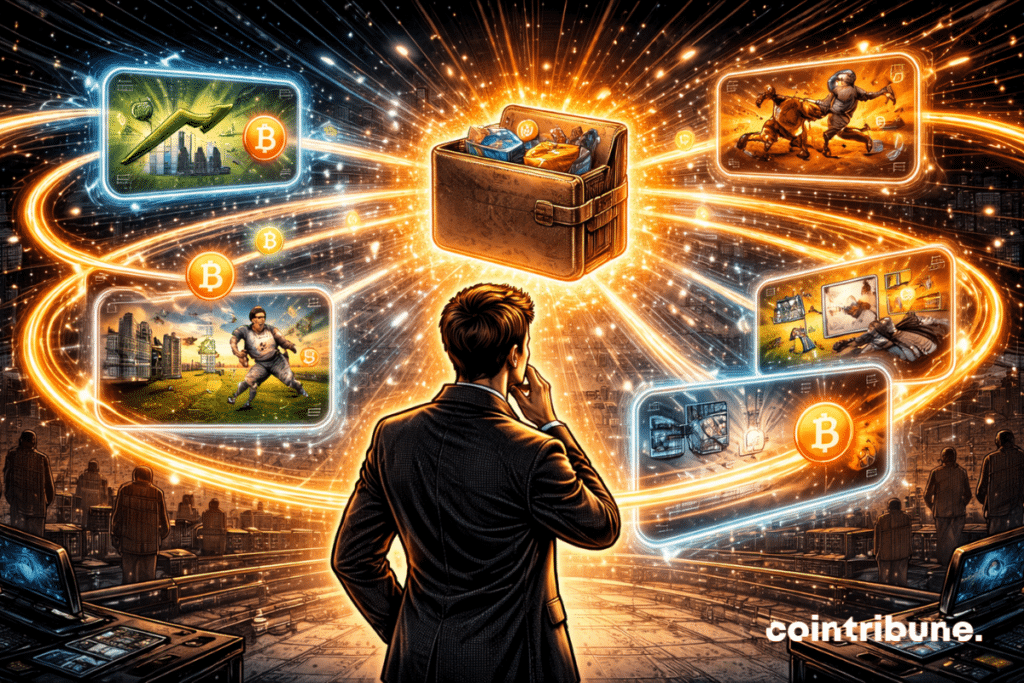 Un trader observa eventos de mercados de predicción a través de la interfaz de Binance.